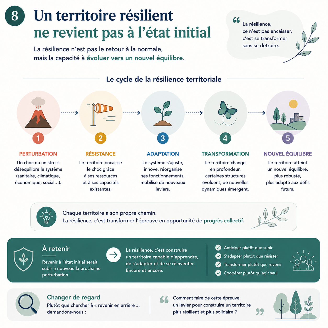 Un territoire résilient ne revient pas à l'état initial