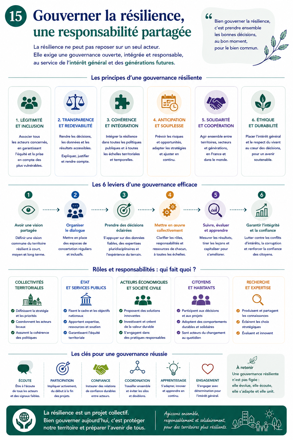Gouverner la résilience, une responsabilité partagée